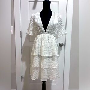 NWT SHOW ME YOUR MUMU White Dulce Mini Dress